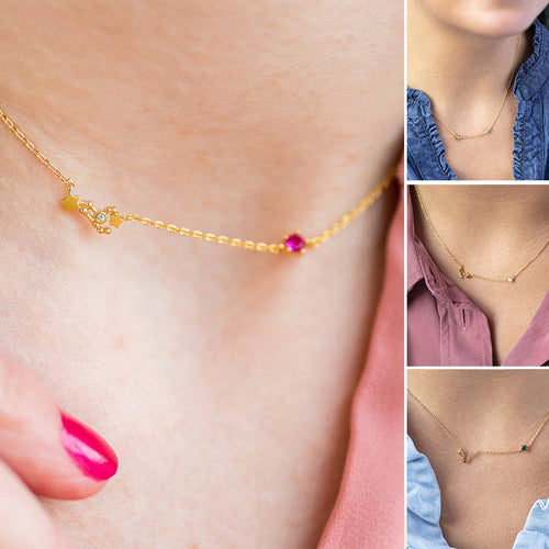Zodiac Birthstone Necklace