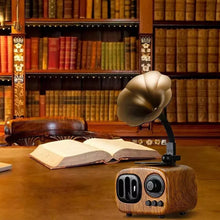 Load image into Gallery viewer, Retro Wooden Phonograph Bluetooth Speaker