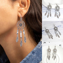 Load image into Gallery viewer, Dreamcatcher Crystal Earrings