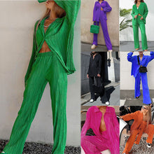 Load image into Gallery viewer, Women&#39;s Elegant Pleated Two-Piece Set