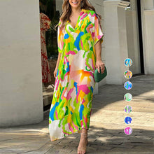 Load image into Gallery viewer, Casual dress with painted print