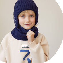 Load image into Gallery viewer, Barnas vinter fleece skjerf dress strikket lue