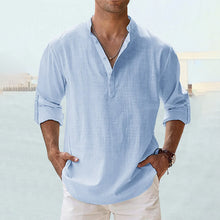 Load image into Gallery viewer, Men&#39;s Cotton Linen Casual Shirt