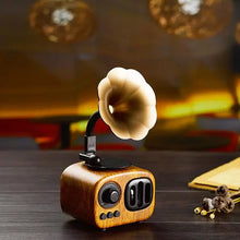 Load image into Gallery viewer, Retro Wooden Phonograph Bluetooth Speaker
