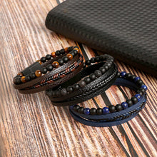 Load image into Gallery viewer, Natural Obsidian Magnetic Buckle Bracelet