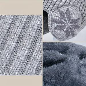 Barnas vinter fleece skjerf dress strikket lue