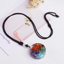 Load image into Gallery viewer, SRI YANTRA ORGONITE QUARTZ NECKLACE