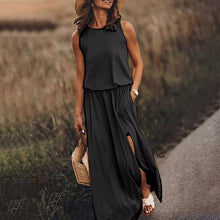 Load image into Gallery viewer, Loose Fit Slit Maxi Dress