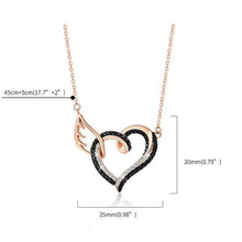Load image into Gallery viewer, I’ll Hold You in My Heart Until I Can Hold You in Heaven Black Diamond Necklace