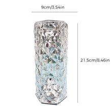 Load image into Gallery viewer, 16 Colors Rose Rays Crystal Diamond Table Lamp