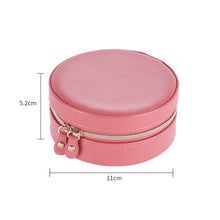 Load image into Gallery viewer, Three Layers Round Portable Jewelry Box