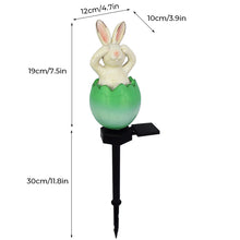 Load image into Gallery viewer, Easter Broken Shell Rabbit Lawn Light