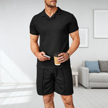 Load image into Gallery viewer, Men&#39;s V Neck Summer Casual Set