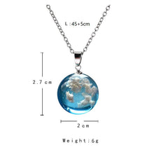 Load image into Gallery viewer, Clouds Of Heaven Resin Necklace