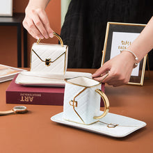 Load image into Gallery viewer, Handbag-Shaped Creative Mug With Saucer &amp; Spoon