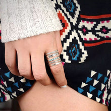Load image into Gallery viewer, Bohemian Openwork Carved Turquoise Ring