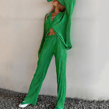 Load image into Gallery viewer, Women&#39;s Elegant Pleated Two-Piece Set