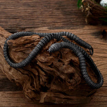 Load image into Gallery viewer, World Serpent Jormungandr Snake Necklace
