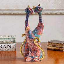 Load image into Gallery viewer, Painted Cat Statue Ornament