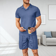 Load image into Gallery viewer, Men&#39;s V Neck Summer Casual Set
