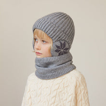 Load image into Gallery viewer, Barnas vinter fleece skjerf dress strikket lue