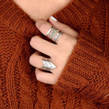 Load image into Gallery viewer, Bohemian Openwork Carved Turquoise Ring