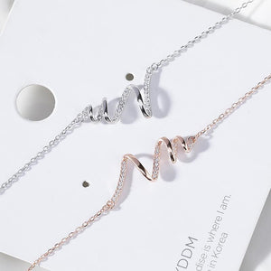 Simple Elegant Wave Necklace