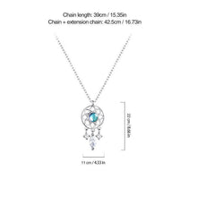 Load image into Gallery viewer, Moonlight Dreamcatcher Necklace Collarbone necklace