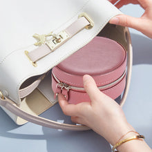 Load image into Gallery viewer, Three Layers Round Portable Jewelry Box