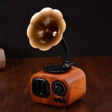 Load image into Gallery viewer, Retro Wooden Phonograph Bluetooth Speaker
