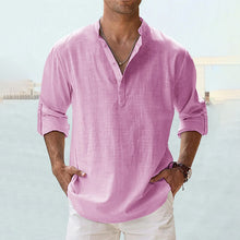 Load image into Gallery viewer, Men&#39;s Cotton Linen Casual Shirt
