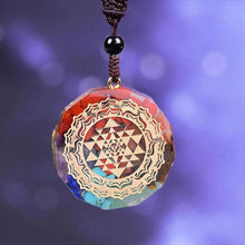 Load image into Gallery viewer, SRI YANTRA ORGONITE QUARTZ NECKLACE