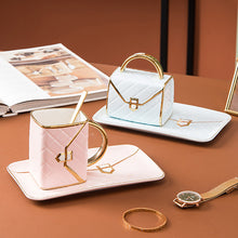 Load image into Gallery viewer, Handbag-Shaped Creative Mug With Saucer &amp; Spoon