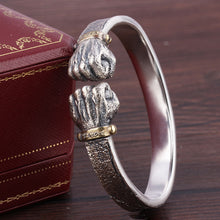 Load image into Gallery viewer, Sterling Silver Power Fist Bracelet