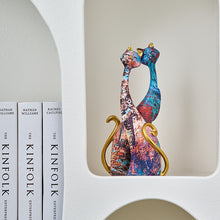 Load image into Gallery viewer, Painted Cat Statue Ornament