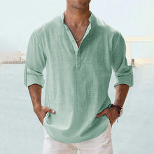 Load image into Gallery viewer, Men&#39;s Cotton Linen Casual Shirt