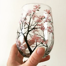 Load image into Gallery viewer, Four Seasons Tree Wine Glasses - Hand Painted Art