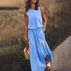 Loose Fit Slit Maxi Dress