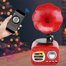 Load image into Gallery viewer, Retro Wooden Phonograph Bluetooth Speaker