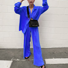 Load image into Gallery viewer, Women&#39;s Elegant Pleated Two-Piece Set