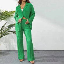 Load image into Gallery viewer, Women&#39;s Elegant Pleated Two-Piece Set