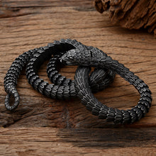 Load image into Gallery viewer, World Serpent Jormungandr Snake Necklace
