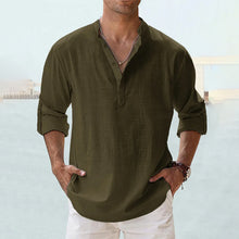 Load image into Gallery viewer, Men&#39;s Cotton Linen Casual Shirt