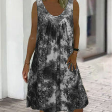 Load image into Gallery viewer, Women's Sleeveless Casual Printed Pocket Dress