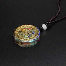 Load image into Gallery viewer, SRI YANTRA ORGONITE QUARTZ NECKLACE
