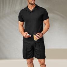 Load image into Gallery viewer, Men&#39;s V Neck Summer Casual Set