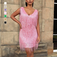 Load image into Gallery viewer, Sexy Princess Style V-Neck Slip Dress