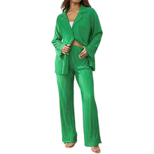 Load image into Gallery viewer, Women&#39;s Elegant Pleated Two-Piece Set