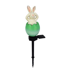 Load image into Gallery viewer, Easter Broken Shell Rabbit Lawn Light