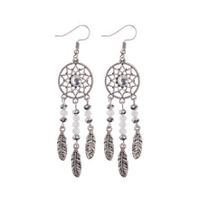 Load image into Gallery viewer, Dreamcatcher Crystal Earrings